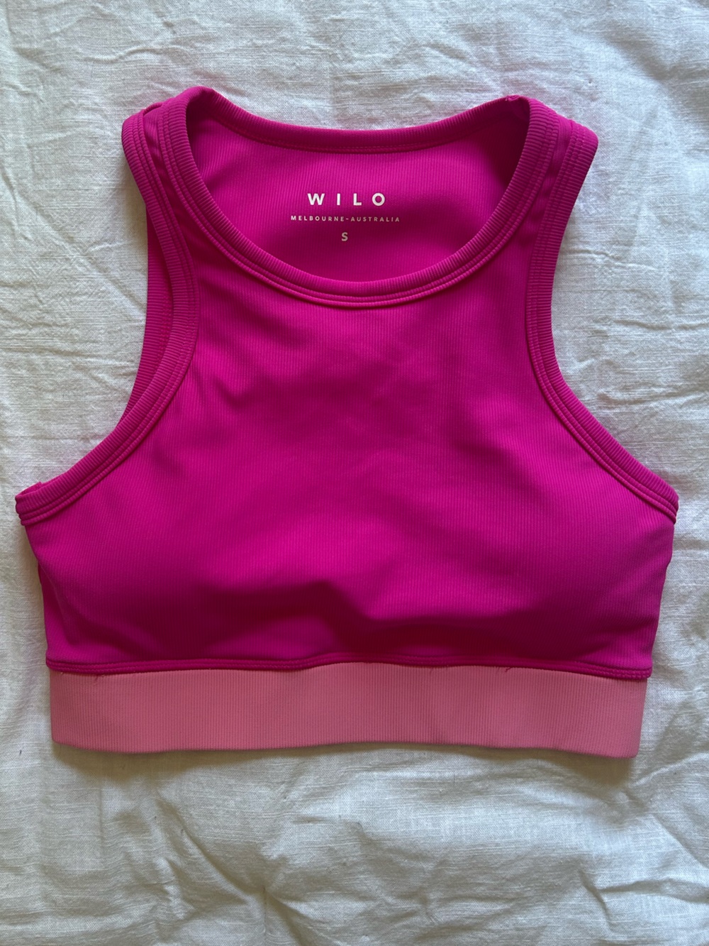 Wilo The Label Magenta Sports Bra Size Small